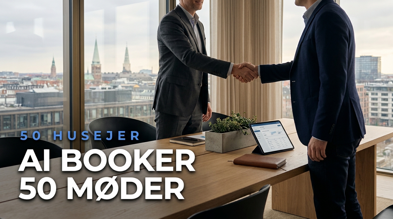 AI for Energi & Solceller: Sådan booker du 50 husejer-møder om ugen