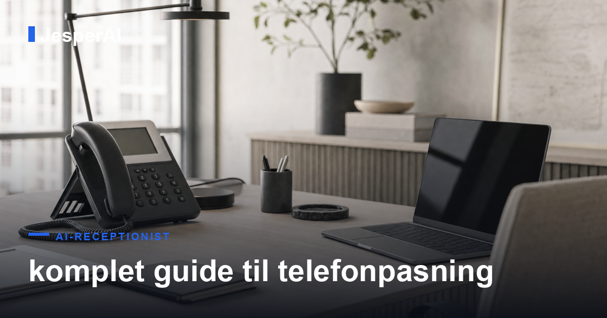 AI receptionist: komplet guide til telefonpasning 2026