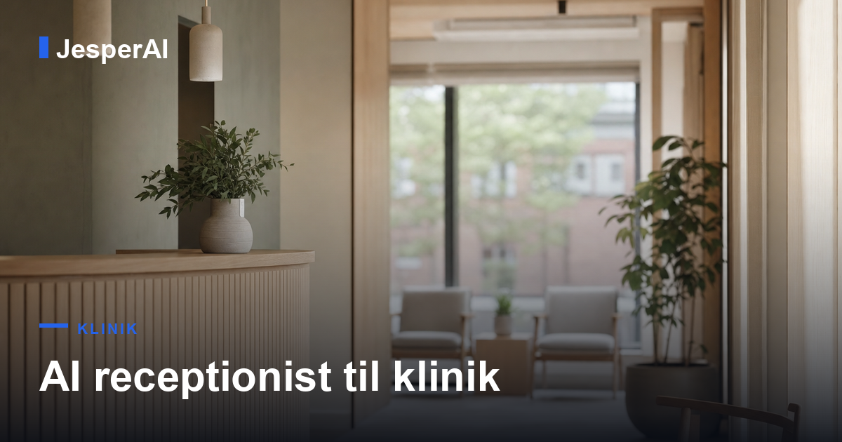 AI receptionist til klinik: fysioterapeut & kiropraktor