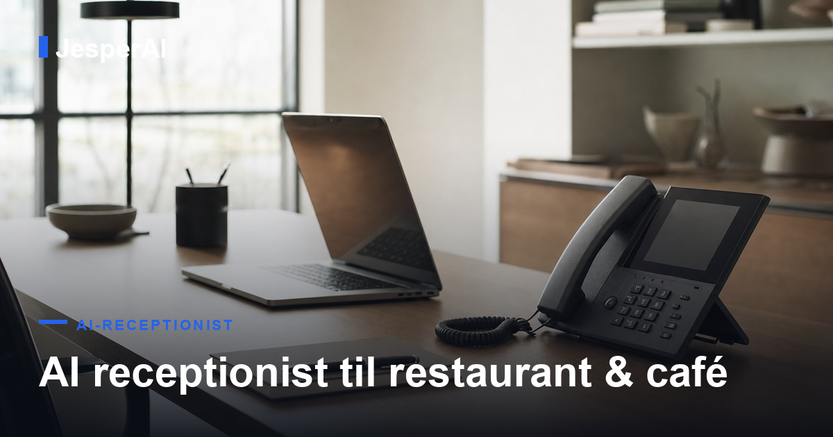 AI receptionist til restaurant & café: tag bordbestillinger